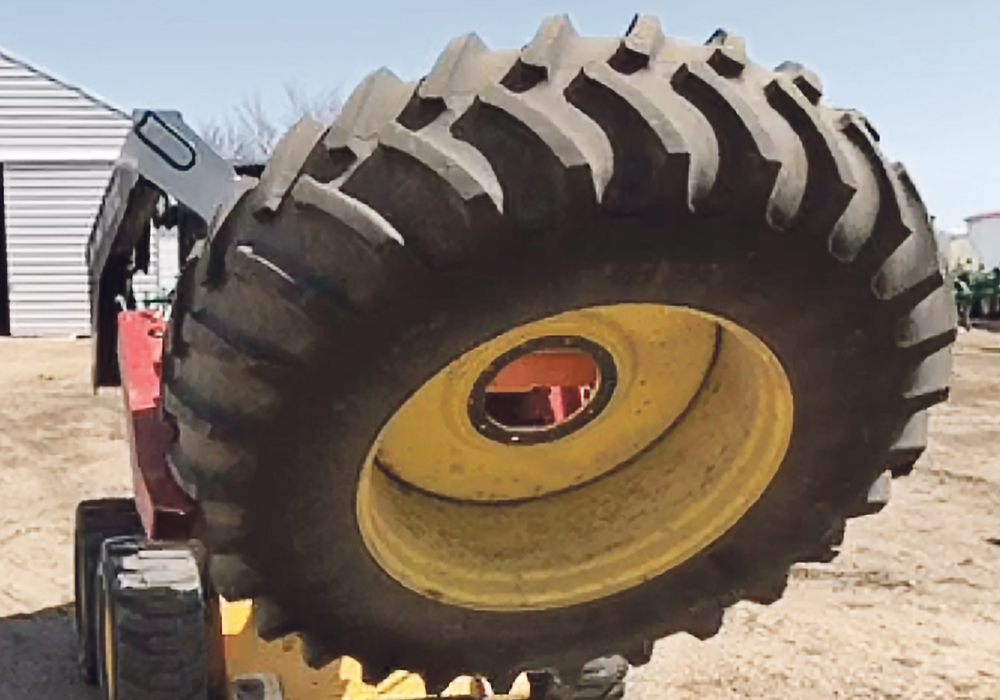 The Tire Jogger is rated for 1,500 pounds, but the company says some customers report handling ballasted tires up to 4,000 lb.  | Randy Raczynski photo