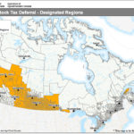 The deferral was prompted by extreme weather conditions in various parts of the country last year, including drought, floods and excess moisture. It allows livestock producers to defer a portion of their 2019 sales of breeding stock until 2020. | Map via agr.gc.ca