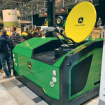 The portable network station sits in the back of a truck, connects to a satellite and then uses an antenna with digital receivers to connect farm equipment to the internet. | Robin Booker photo