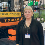 Anna Sinitsyna of Pegas-Agro says the Tuman-3 can be fit with up to four different modules, including a sprayer, spreader, fertilizer injector and a fan sprayer. | Robin Booker photo
