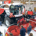 The RSM F2650 is a Russian-made forage harvester that is powered by a 611 horsepower Mercedes engine and can be fitted with a 4.5 metre, six metre and 7.5 metre corn header, a six metre grass header and a three metre pickup for windrows. | Robin Booker photo
