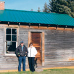 Merlin and Joanne Rude spent a month replacing damaged boards, reconstructing the floor and cleaning the interior of the range riders’ cabin on Alberta’s first grazing reserve. | Bonnie Hart photo