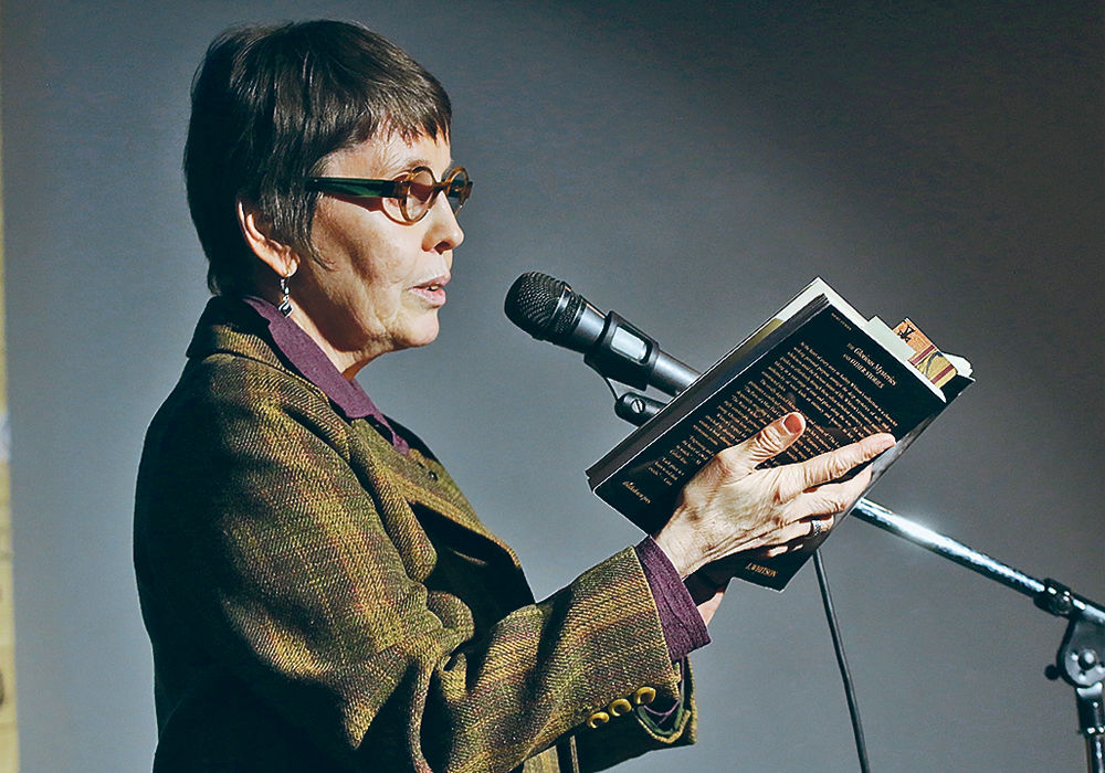 Author Audrey J. Whitson reads her new book, The Death of Annie the Water Witcher by Lightning, during a reading series event in Edmonton.  |  Jeremy Simes photo