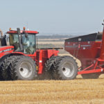 Deep compaction is largely caused by heavy axle loads and it’s very difficult to fix. A 1,200 bushel single axle grain cart can have an axle weight of up to 40 tonnes. | Robin Booker photo