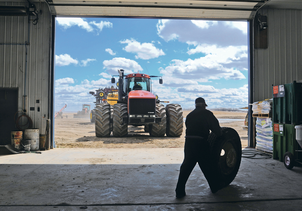 A couple of simple actions taken in the fall before equipment is parked for the winter can ensure that tires will be ready to go in the spring.  |  File photo