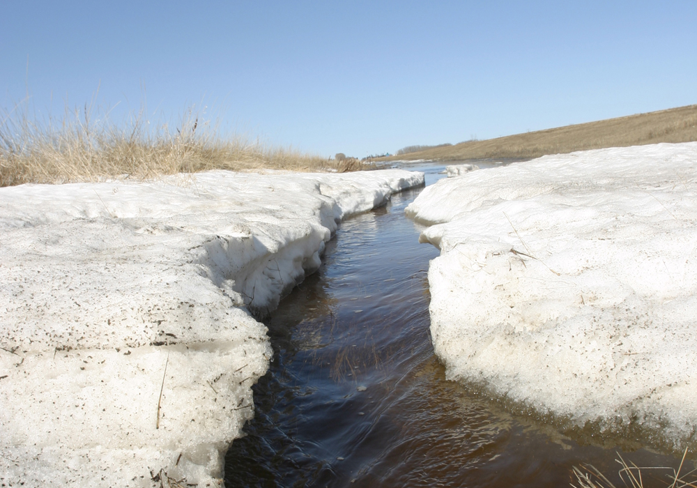 The lack of snowfall in Saskatchewan this winter has led to a below-normal spring runoff forecast.  | File photo