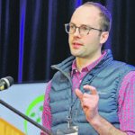Alex Boersch, who farms 5,000 acres near Elie, Man., is practicing organic and regenerative agriculture on his cropland. He was a featured speaker at the 2020 Prairie Organics conference, held early March in Brandon | Robert Arnason photo