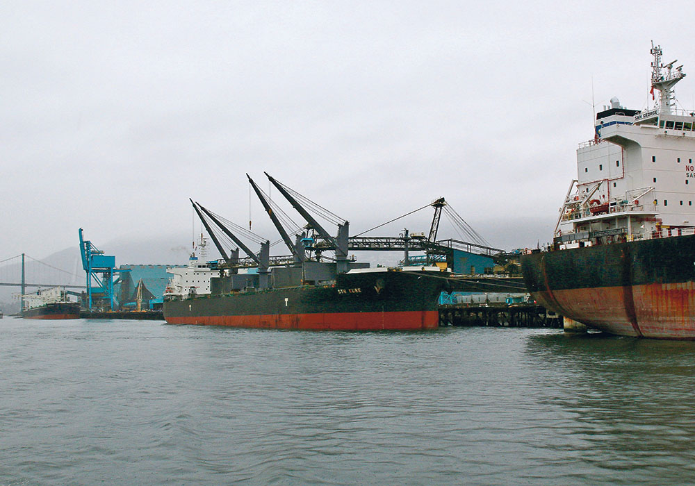There have been attempts in the past in Vancouver to restrict the activities of industrial and export activities on the waterfront, but the port’s export abilities are protected by a powerful shield: it is under federal jurisdiction, rather than municipal or provincial control.  |  Ed White photo