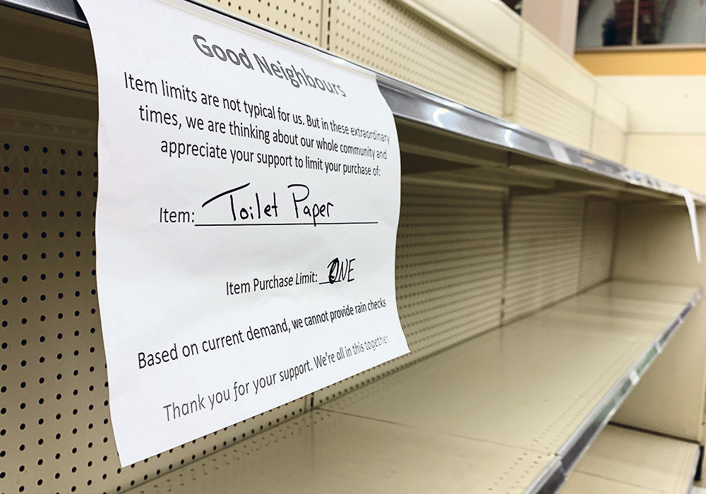 Whether it’s keeping toilet paper shelves stocked or delivering crop inputs to farmers, Canada’s just-in-time delivery system is causing grave concerns.  |  Ed White photo