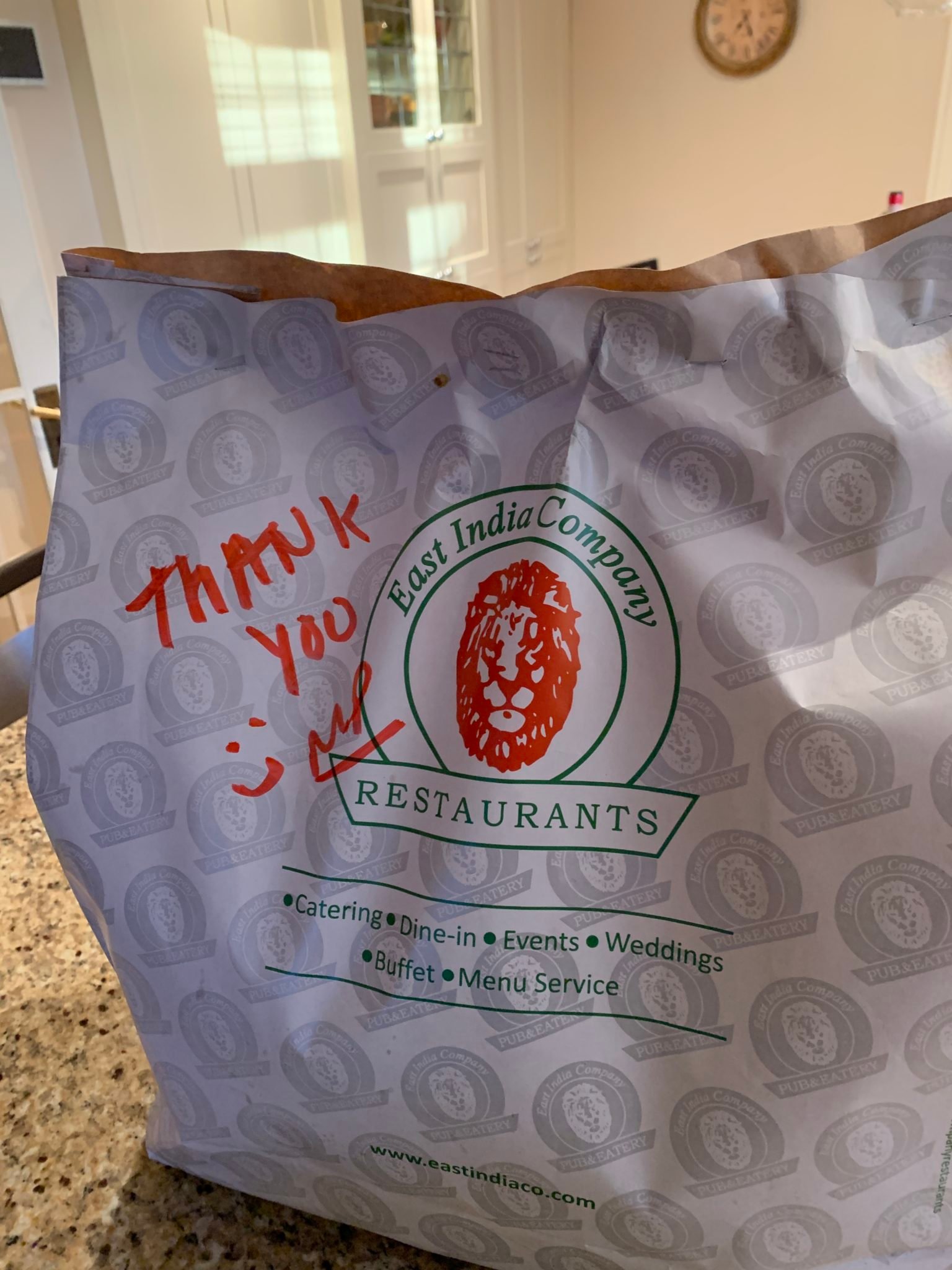 Is picking up a takeout an act of civic duty?
