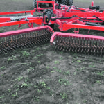 It may resemble the old Phoenix, but the new rotary harrow from Rite Way is a different machine, built stronger on the Rite Way heavy-harrows platform. The rotary harrow is designed to dry out wet surfaces in preparation for seeding. | Rite Way photo