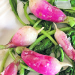 The butter-braised radishes recipe from Mary’s Garden in Surrey, B.C., suggests topping the radishes. I like adding them back to the pan for the last five minutes for added colour and texture. | Sarah Galvin photo