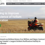 The plant will be located in the Calgary-based company's Battle Creek field near Consul. | Screencap via nahelium.com