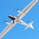 The Quantum-Systems Trinity F90+ is presently the only fixed-wing drone available to fit with the MicaSense10-band sensor system. The 10 lenses of the sensor system can be seen on the bottom of the drone. It retails for US$20,000, including post-processed kinematic (PPK) and iBase. | Quantum-Systems photo