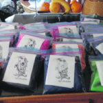 Volunteers in the Clive, Alta., area created scrub bags for health care workers during the COVID-19 pandemic that included indigenous artwork. | Laurie Hermary photo