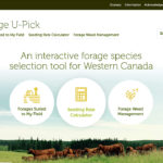 The Saskatchewan Forage Council launched the tool in early June. It offers updated information on different forages, seeding rates and weed management for Western Canada.
| Screencap via upick.beefresearch.ca