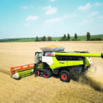 The Lexion 6900 and 6800 straw walker combines were designed for small grains and they are most comfortable in wheat, canola, and grass seed crops. The 6000 series offers a 25 percent capacity gain over the combine they replace, the Lexion 760. | Claas photo
