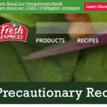 Twelve different salad products, all distributed nationally to retail outlets, are affected by the recall. Depending on type, they bear best before dates of July 8, July 11 and July 12. | Screencap via freshexpress.com