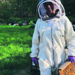 Alison McAfee, biochemist at the Michael Smith Laboratories at UBC, and post-doctoral fellow, North Carolina State University with her subjects. | UBC photo