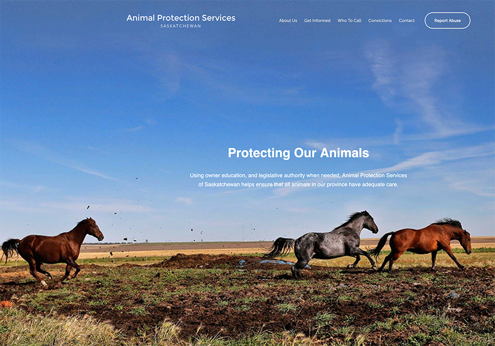 After a seizure near Buchanan and then another last week near Hubbard, several people contacted The Western Producer with concerns about how APSS works.  | Screencap via animalprotectionservices.ca