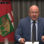 Dr. Brent Roussin, Manitoba's chief provincial public health officer, delivers a daily COVID-19 update July 20, 2020. | Screencap via YouTube.com/Manitoba Government