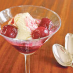 The recipe for cherries jubilee was created in 1887 to celebrate Queen Victoria’s 50th year as monarch. Kirsch is the favourite liquor to use but you can also use white rum. | Sarah Galvin photo