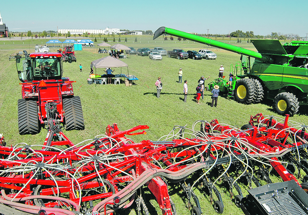 Modern farm equipment was on display during Alberta's Open Farm Days last August at the Farming Smarter research site near Lethbridge. Visitors could climb on the equipment and learn about various farming operations from farmers and reserach personnel on site.  |  Barb Glen photo