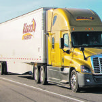The project is designing and building two 64-tonne, B-train tractor trailers that will travel up to 700 kilometres between refuelling. The units will be operated by Bison Transport and Trimac. | Bison/Ballard photo