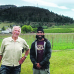 Partticipants in the land matching program, Pravin Dhaliwal (right) is leasing 18 acres from Tony Gogol to start a vineyard in Summerland, B.C. | Tessa Wetherill photo