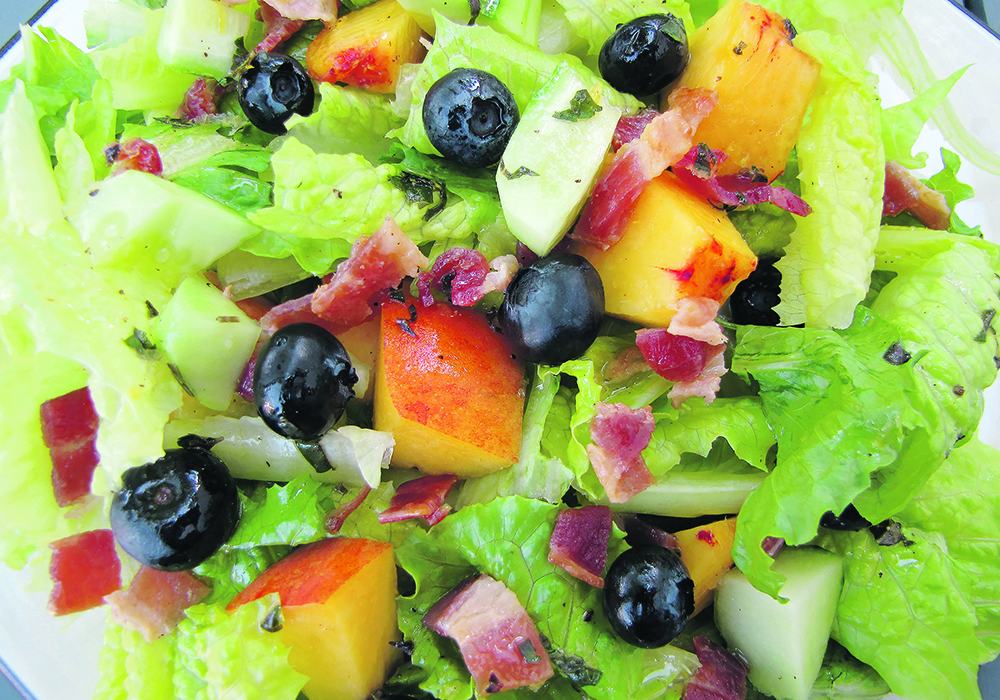 A Honey Lemon Vinaigrette dressing can be used on any salad that contains summer fruits and berries. Add some chicken, fish or slivered steak to the salad for a  satisfying meal.  |  Betty Ann Deobald photo