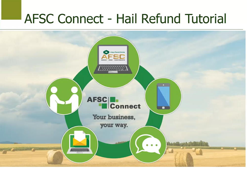 Producers with AFSC hail insurance and more than 10 percent flooded or non-viable acres can declare them as write-offs and apply for the refund. | Screencap via AFSC.ca
