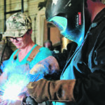 Kelly and Stacey Romanow can often be seen working together in their rural shop. | Christalee Froese photo