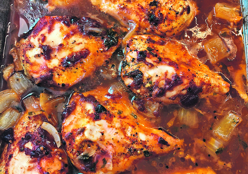 Cranberry chicken satisfies after a long work day.  |  Jodie Mirosovsky photo