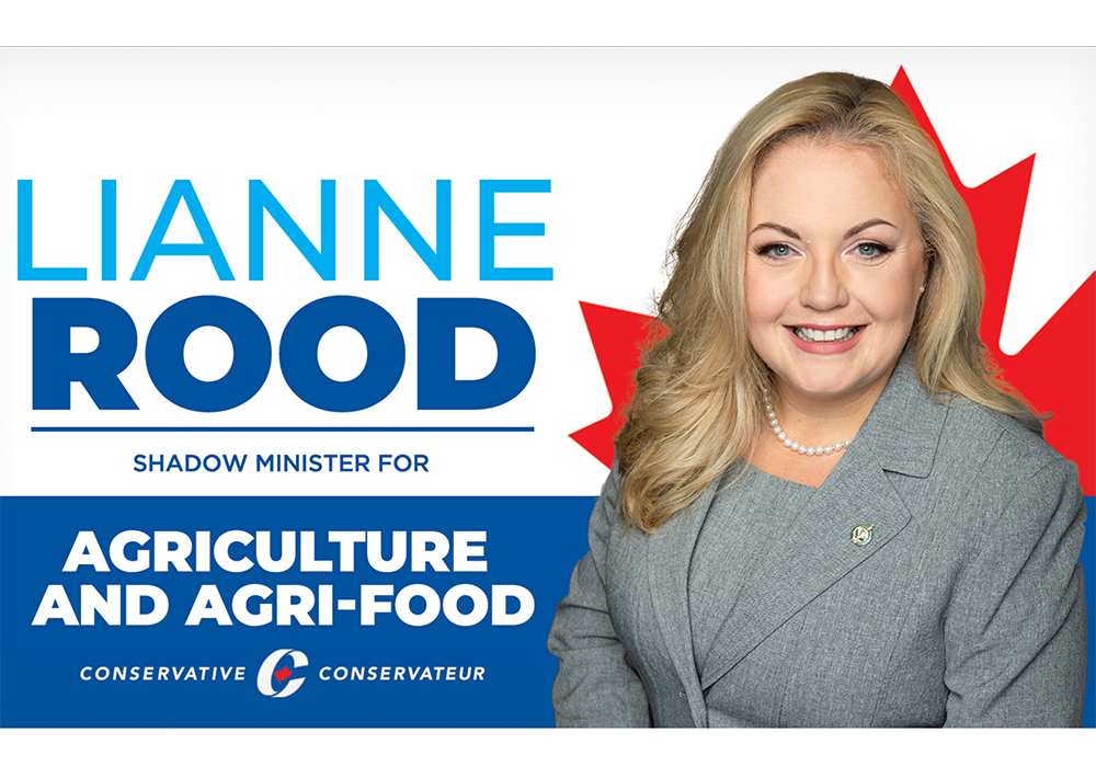 Rood has a varied background that includes politics and small business as well as farming. She grew up on a 1,000-acre vegetable farm, obtained a degree in criminology and sociology, and worked for the Stephen Harper government for six years. | Screencap via Twitter/@Lianne_Rood