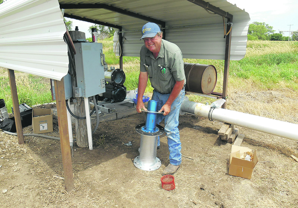 Magnation-treated irrigation water gave Nebraska corn grower Lee Fintel a 48 bushel benefit over the adjacent quarter that grew corn with non-treated irrigation water.  |  Lee Fintel photo