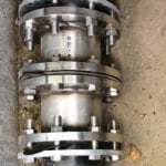 In order to meet the precise needs of a customer, it’s sometimes more efficient to couple up two turbulators rather than buy one large unit. A Nebraska farmer who conditions his irrigation water through a Magnation turbulator reported a reduction in water use of 33 percent and a soybean bump that doubled his yield. | Magnation photo