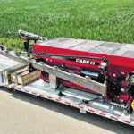 Salford’s 350 cubic foot hopper design and Valmar 72-foot air boom marekes its debut on the Case IH Titan 4540, but there are plans to make the FA 1030 available for 3540 Titan floater models by July of 2021. | Salfors photo