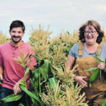 Riley Kotylak, 24, and his mother, Janet Kotylak, planted an acre of corn on the family farm this spring as a COVID-19 project. | Christalee Froese photo