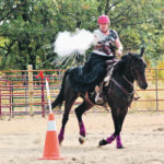 Jayne Woods of Saskatchewan fires a shot. | Jeannette Greaves photo