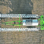 Folded, the Sniper is a narrow track, high capacity sprayer that can navigate the tightest of drives and roads. | Pattison photo