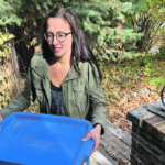 Jen Bergmann delivers a box of vegetables from her Winnipeg area farm. | Ed White photo