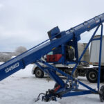 At 9,000 bushels per hour with less damage, the U-tubed auger has kind capacity. | Brandt photo