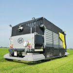 Exos uses GPS to navigate while harvesting grass and when it’s traveling to and from the barn. | Lely photo