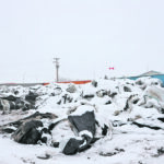 Piles of grain bags wait outside the PolyAg Recycling centre in Bashaw, Alta. They will eventually be turned into plastic pellets. | Mary MacArthur photo