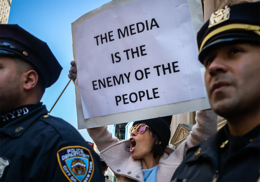 “The media” is blamed for just about everything, whether it’s political correctness, invasion of privacy or our kids’ low self-esteem. | Michael Nigro/Pacific Press via Zuma Wire/Rex/Shutterstock photo