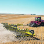At the heart of the Strawmaster Plus is a 10-inch square beam. The operator applies torque to the beam, which then creates down pressure on the working tools. | Degelman photo