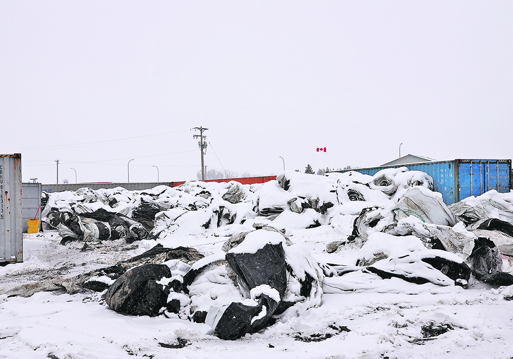 Producers have stepped up their efforts to properly manage agricultural plastic such as grain bags through recycling and safe disposal.  | Mary MacArthur photo
