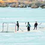 Prairie kids have been playing pond hockey for decades, and the tradition continues. | Jeannette Greaves photo
