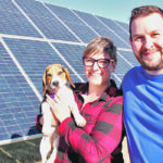 Jennifer and Shane Hunter have brought their acreage power bill to zero with the installation of two arrays of solar panels. | Christalee Froese photo