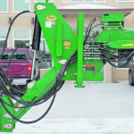The Schnell conversion hitch allows a two-point hitch planter to be pulled by the drawbar on a large four-wheel-drive tractor. No cutting or welding is required. The hitch is built in Winkler, Man., and lists for $7,450. | Schnell photo